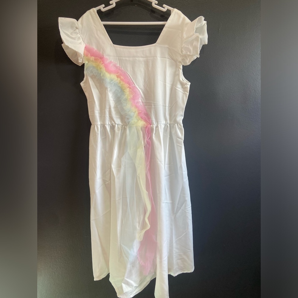 Toddler Rainbow Ruffle Dress